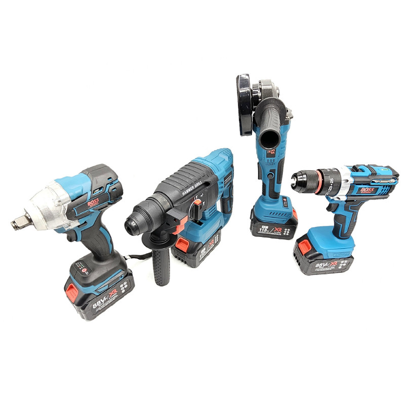 ابزار شارژی صنعتی باس مدل LIFE_STYLE کد 4 مجموعه 4 عددی