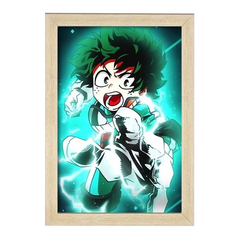 تابلو خندالو مدل دکو انیمه آکادمی قهرمان من  کد 16125