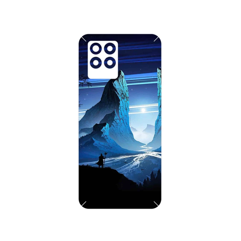 برچسب پوششی ماهوت مدل Blue Mountains Digital Art مناسب برای گوشی موبایل ریلمی 8 Pro