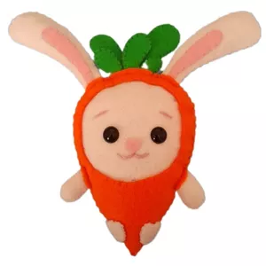 عروسک نمدی مدل خرگوش و هویج