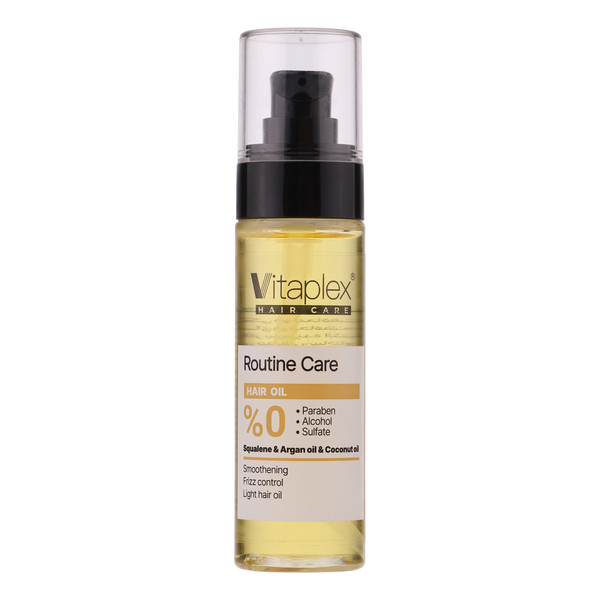 روغن نرمکننده و درخشانکننده مو ویتاپلکس مدل Routine Care مناسب موهای خشک و فر حجم 60 میلی لیتر