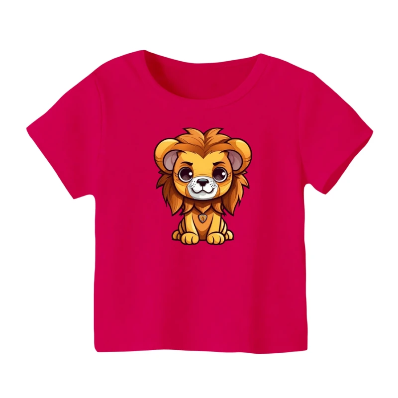 تی شرت آستین کوتاه بچگانه مدل شیر کد ۱۳