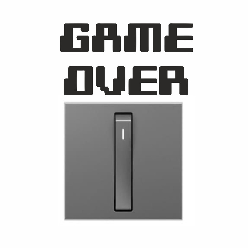 استیکر کلید و پریز مدل game over
