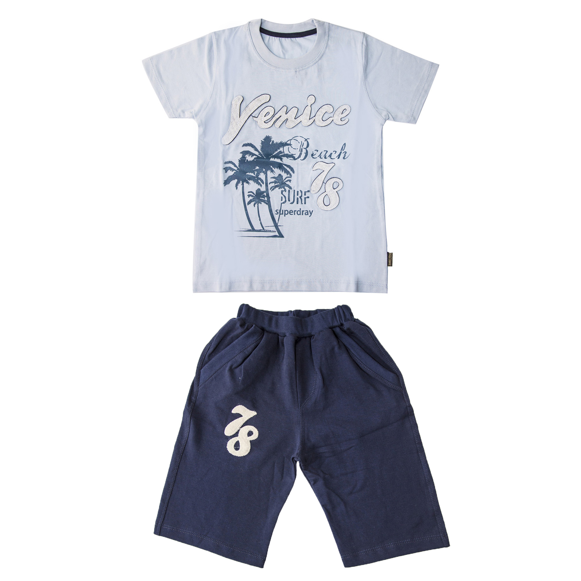 ست تیشرت و شلوارک پسرانه طرح 78 کد 6