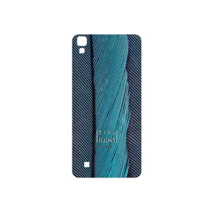 MAHOOT Turquoise feathers Cover Sticker for LG X Power
