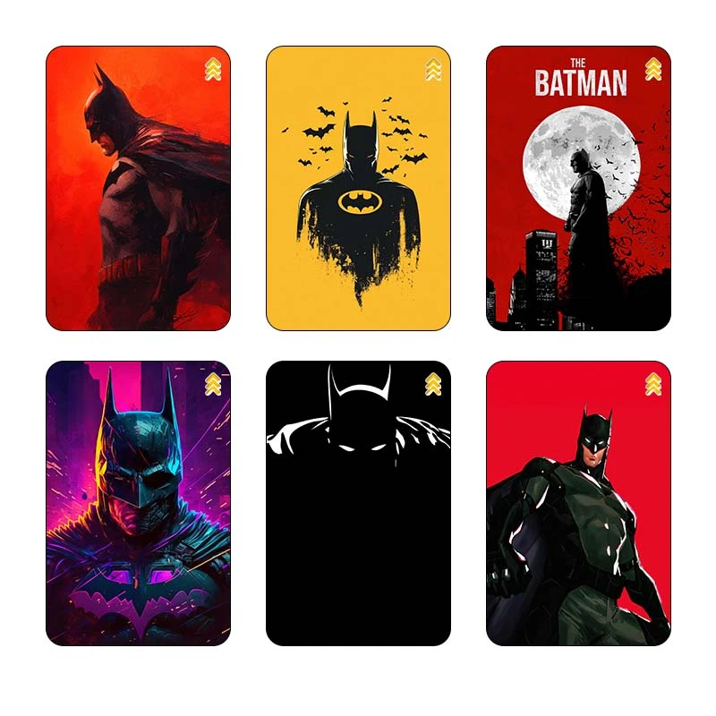 استیکر کارت مدل سام نگار طرح بتمن Batman کد SP1589 مجموعه 6 عددی