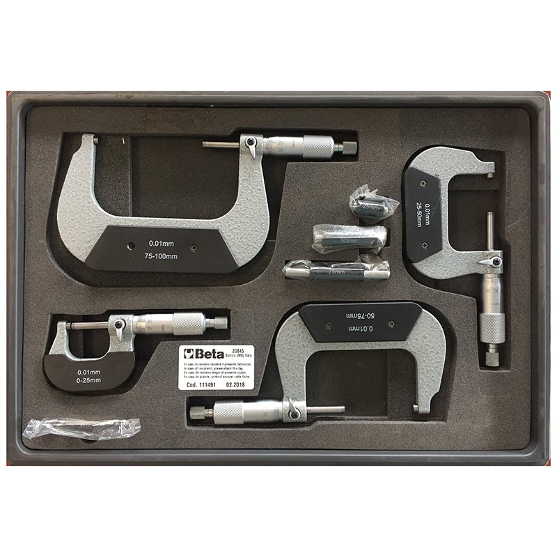 مجموعه 4 عددی میکرومتر بتا کد 016580001