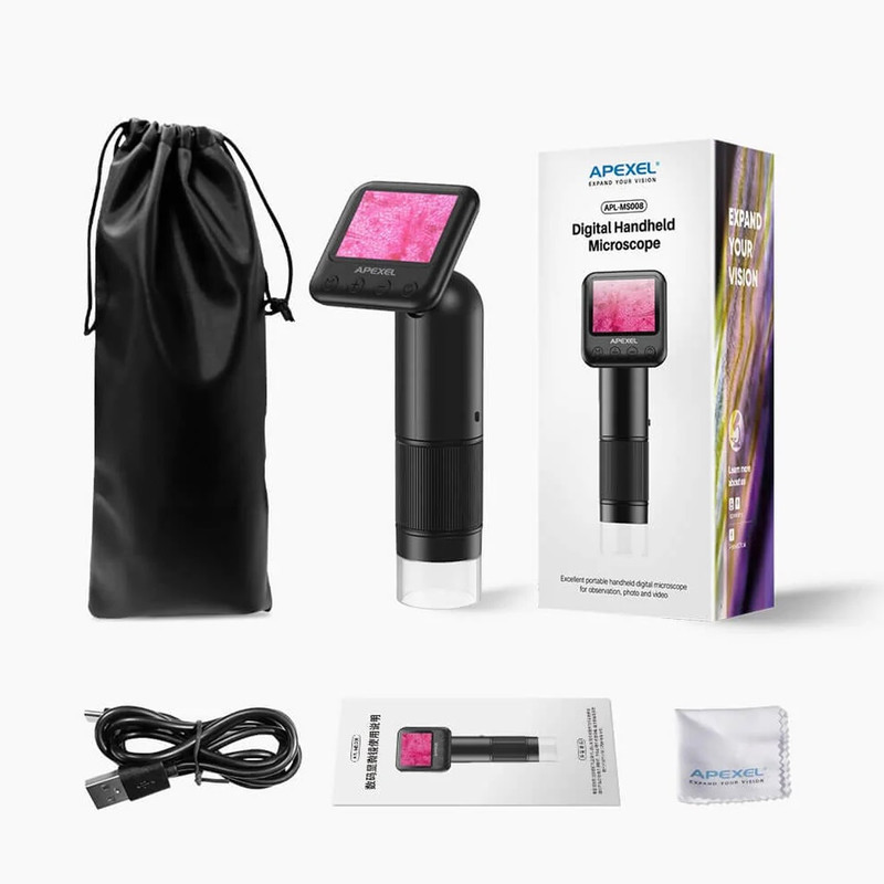 میکروسکوپ دیجیتال اپیکسل مدل دستی کد 600X USB HD NEW