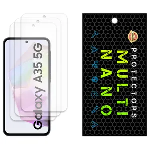 Anti-reflective Multi Nano Screen Protector Model X-S3M Suitable for Samsung Galaxy A35 Mobile Phone, Pack of Three