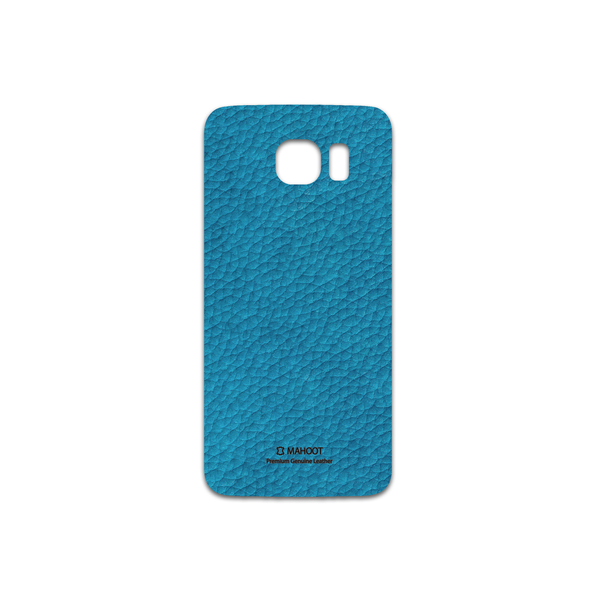 برچسب پوششی ماهوت مدل Blue-Leather مناسب برای گوشی موبایل سامسونگ Galaxy S6