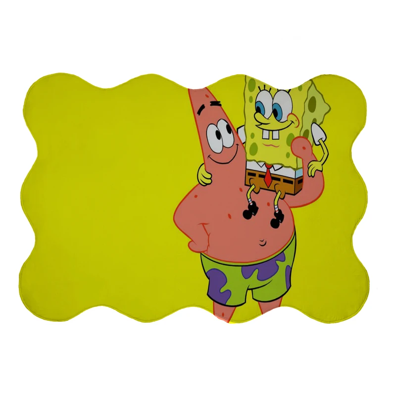 پادری مدل دالبر طرح باب اسفنجی کد 8551 سایز 80x110 سانتی متر