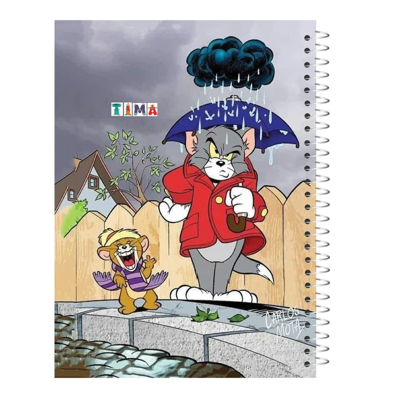 دفتر شطرنجی تیما مدل تام و جری