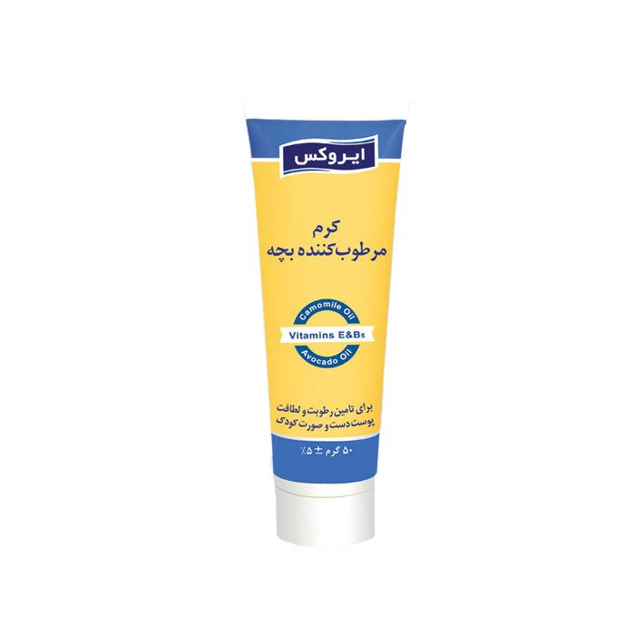 کرم مرطوب کننده بچه ایروکس مدل Moisturising حجم 50 میلی لیتر