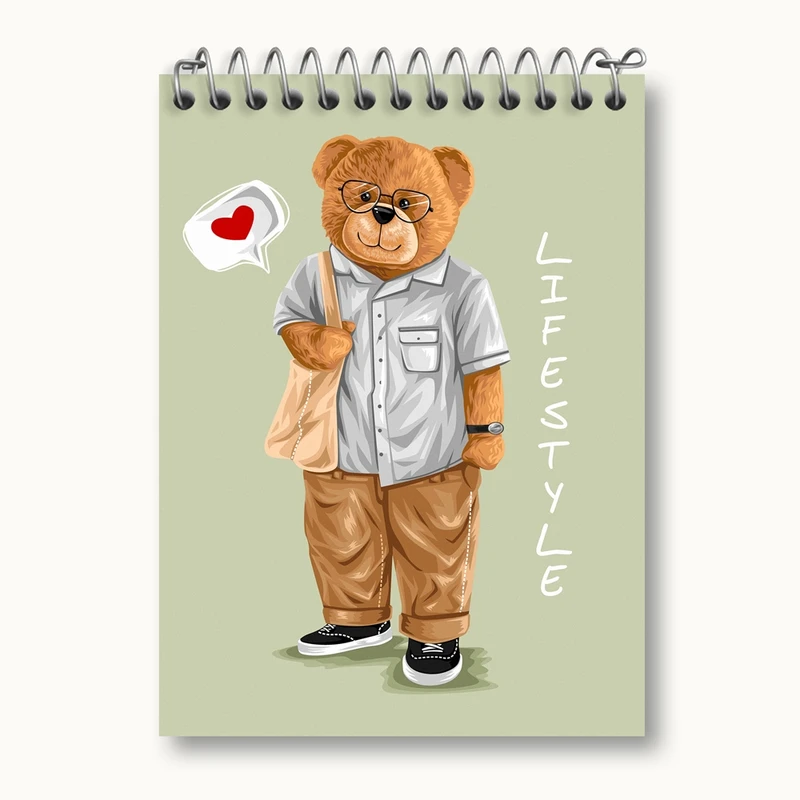 دفتر یادداشت 50 برگ خندالو مدل تدی Teddy کد 26153