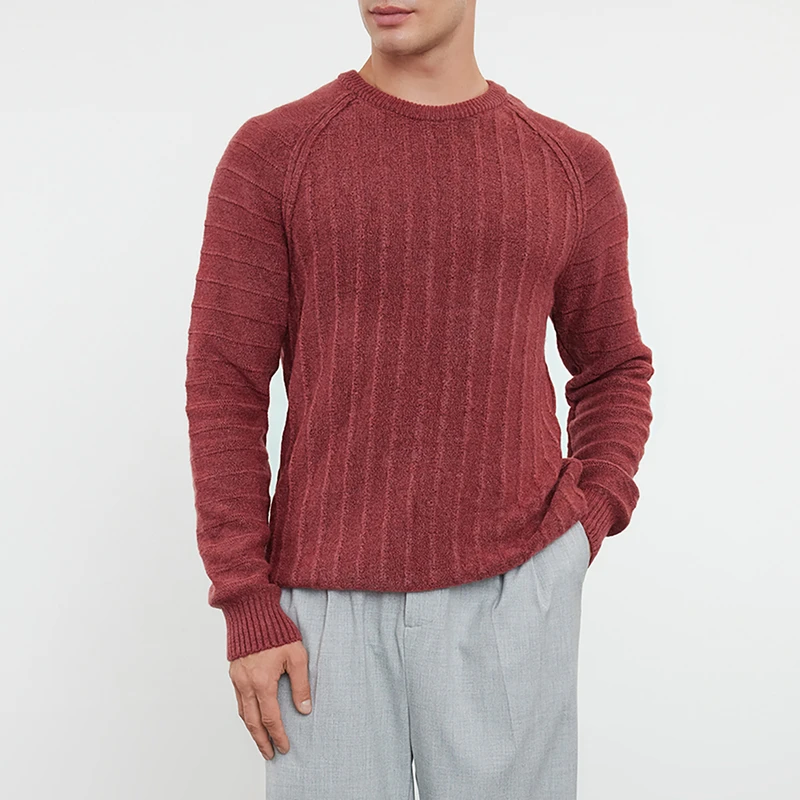 پلیور یقه گرد مردانه ترندیول مدل 825269922