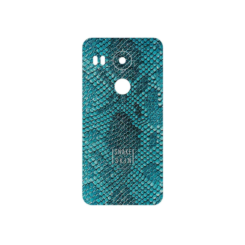 برچسب پوششی ماهوت مدل Blue Snake Skin مناسب برای گوشی موبایل گوگل Nexus 5X