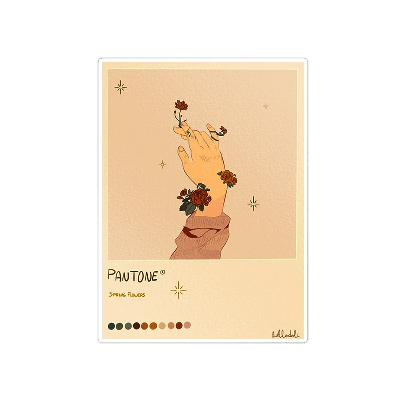 استیکر لپ تاپ ماسا دیزاین طرح pantone مدل STKA00191