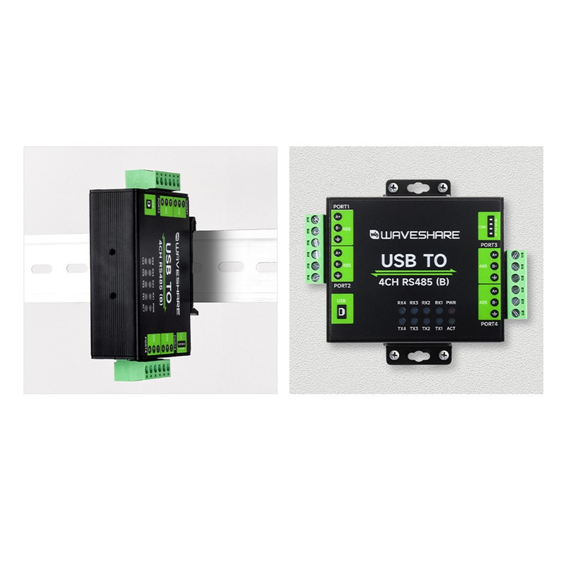 مبدل صنعتی USB به سریال ویوشیر مدل USB TO 4CH RS485 (B)