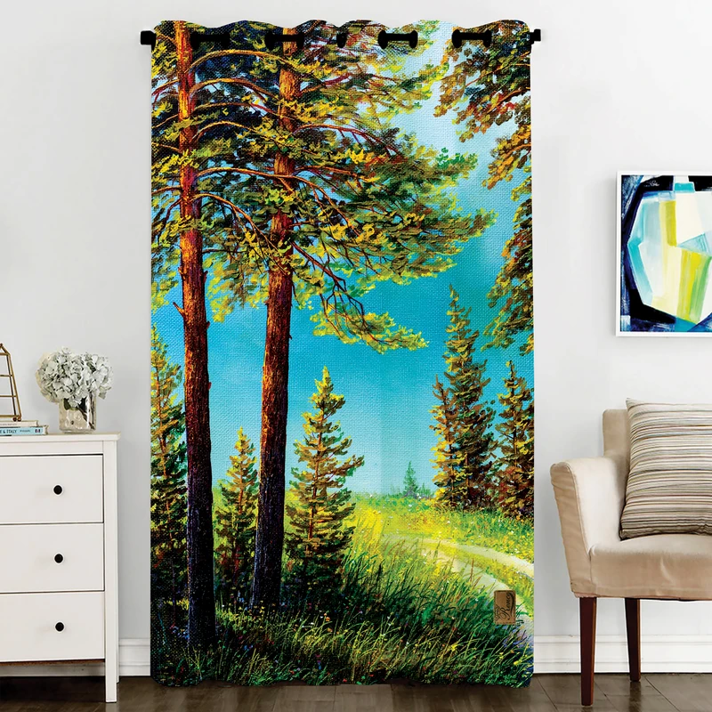  پرده رنس مدل CC6-50342 ارتفاع 270x140 سانتی‌متر 