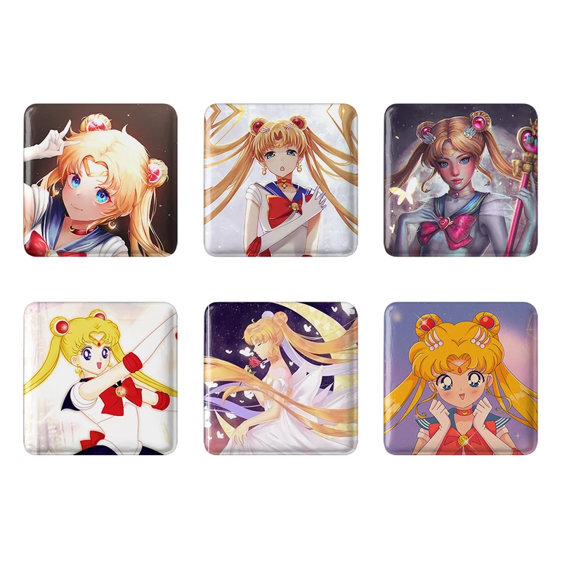 مگنت خندالو طرح انیمه سیلور مون Sailor Moon کد 956B مجموعه 6 عددی
