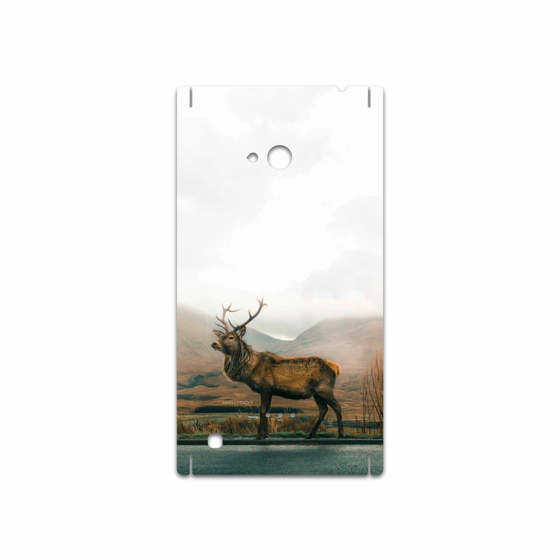 برچسب پوششی ماهوت مدل Horned Deer مناسب برای گوشی موبایل نوکیا Lumia 720