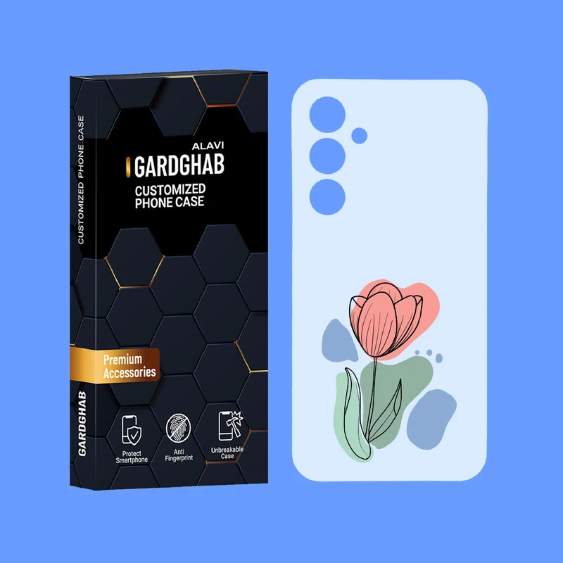 کاور گارد قاب علوی مدل گل مناسب برای گوشی موبایل سامسونگ Galaxy A55