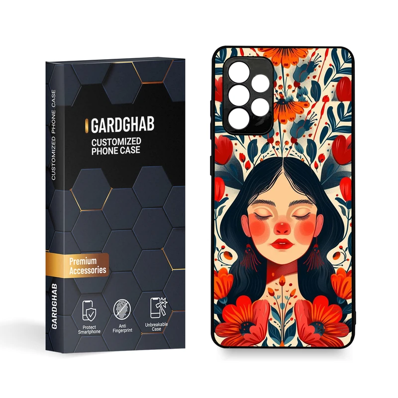 کاور گارد قاب مدل دخترانه مناسب برای گوشی موبایل سامسونگ Galaxy A72