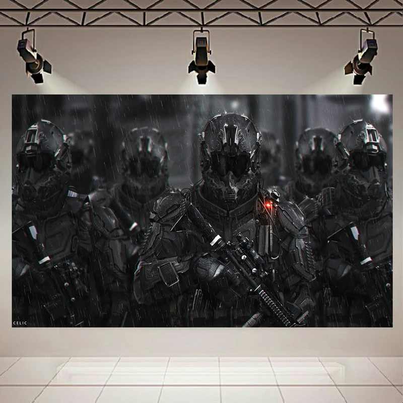 تابلو شاسی طرح ارتش تاریکی مدل Dark Soldiers کد AR660