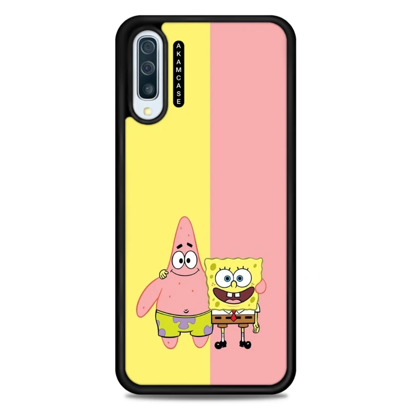 کاور آکام مدل AMC-WSGA50-SPONGE BOB6 مناسب برای گوشی موبایل سامسونگ Galaxy A50