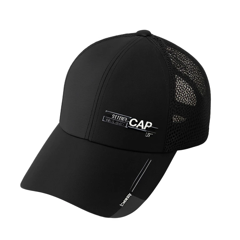 کلاه کپ مدل کتان طرح پشت توری