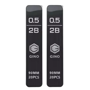 نوک مداد نوکی 0.5 میلی متری جینو مدل 90mm-2B-0.5 بسته دو عددی