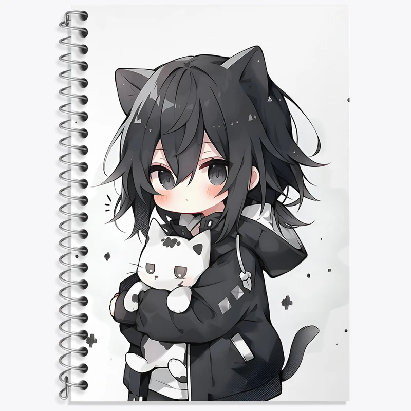 دفتر نت موسیقی 50 برگ خندالو طرح دختر انیمه ای کد N3393