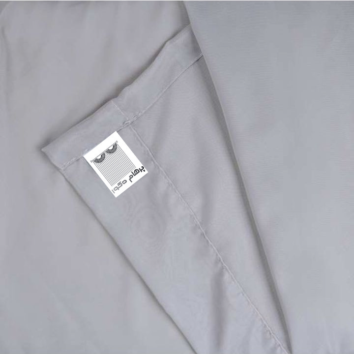 پرده پرهام دکور مدل حریر ساده پانچ سایز 280×300 سانتیمتر