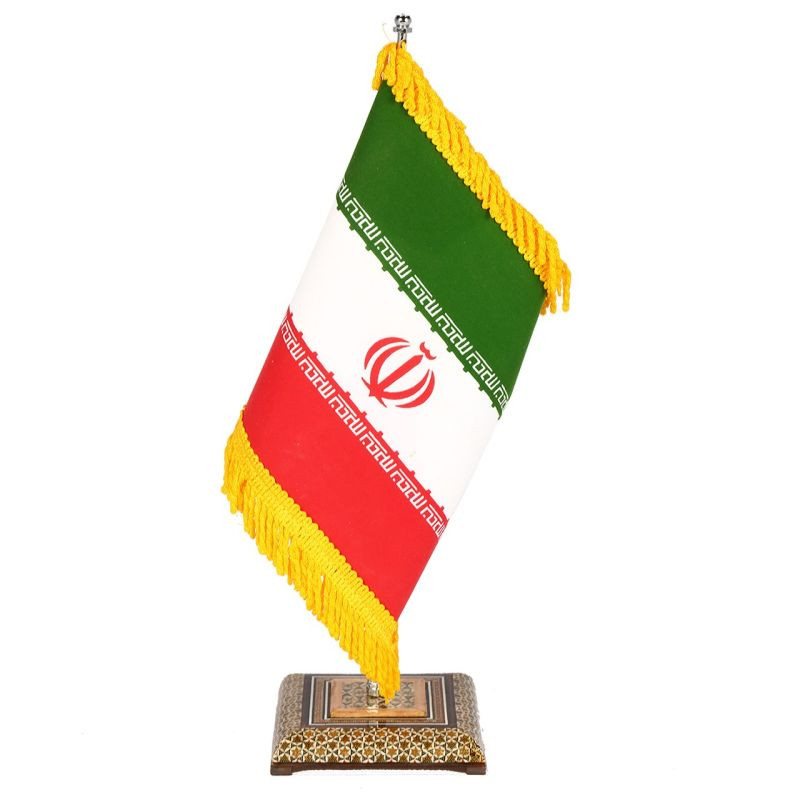 پرچم رومیزی طرح خاتم کاری مدل اداری