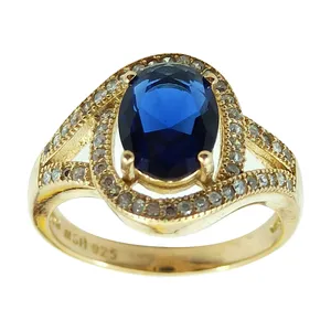 انگشتر زنانه مدل یاقوت کبود کد ys-As1