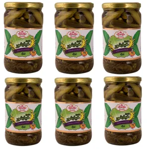 خیارشور ویژه پامچال -650 گرم مجموعه 6 عددی