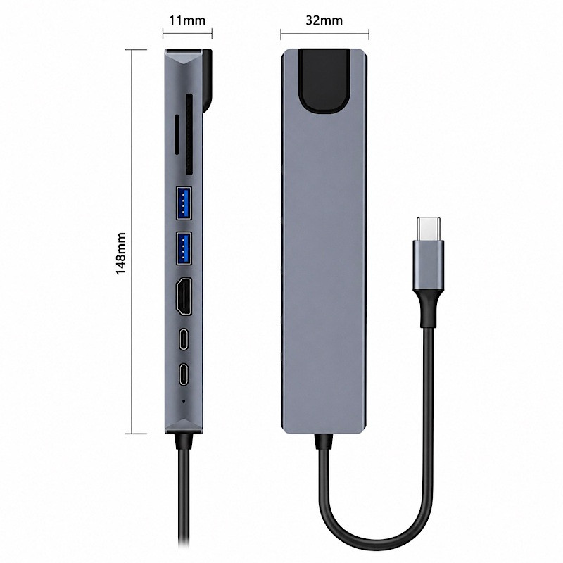 هاب 8 پورت USB-C هارمن مدل HDTV-ADAPTER