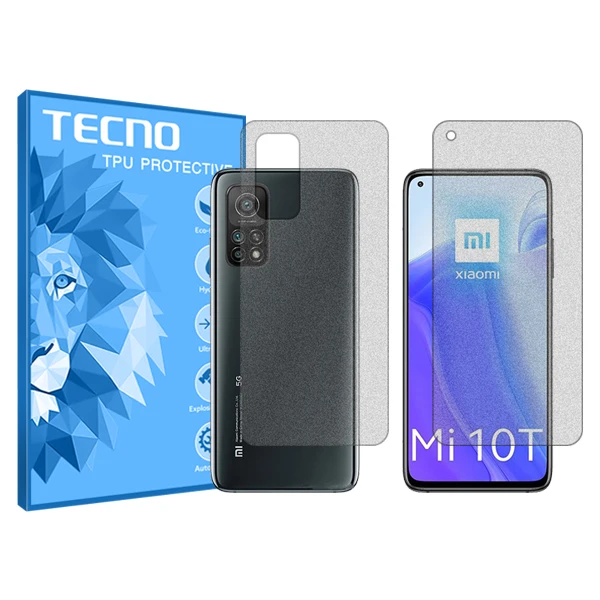محافظ صفحه نمایش مات تکنو مدل HyMTT مناسب برای گوشی موبایل شیائومی Mi 10T 5G به همراه محافظ پشت گوشی