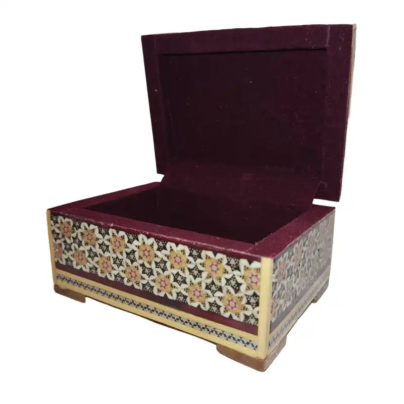 جعبه جواهرات خاتم کاری کد02