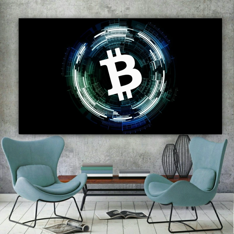 تابلو بوم طرح بیت کوین مدل SDB2029