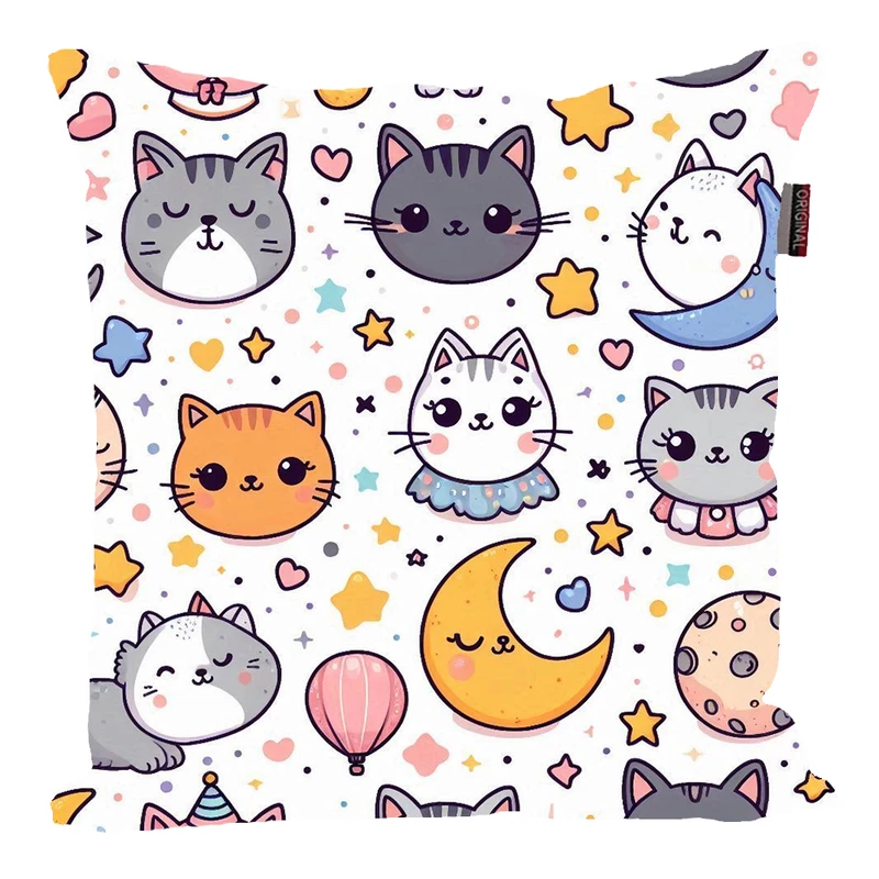 کوسن پاد آفرین مدل فانتزی طرح عروسکی گربه کد PK30558