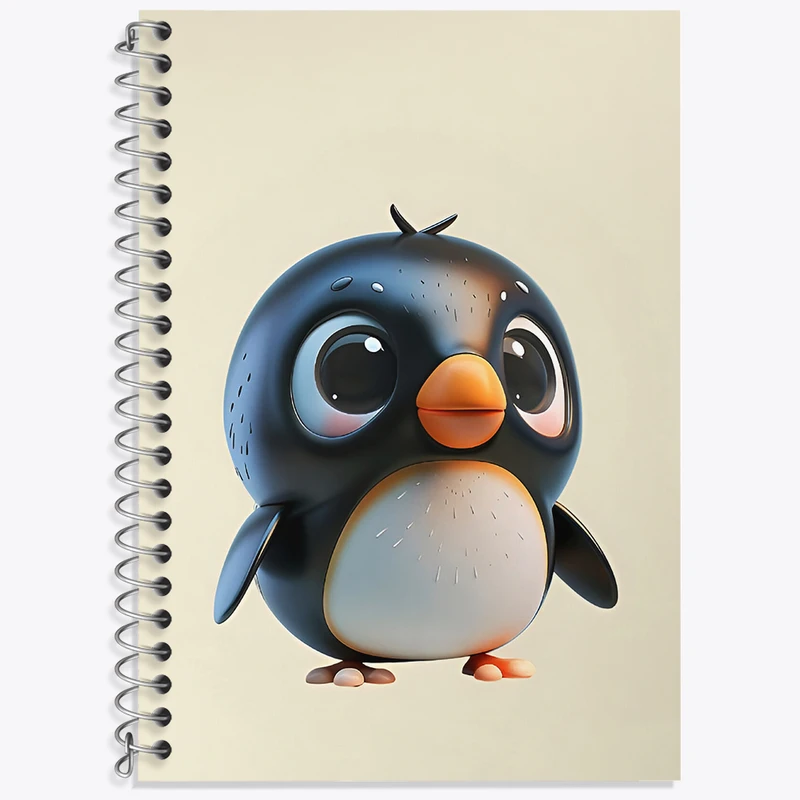 دفتر لغت 50 برگ خندالو طرح پنگوئن بامزه کد N5511