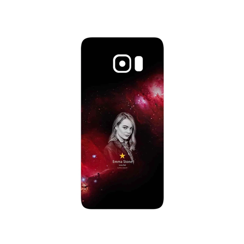 برچسب پوششی ماهوت مدل Emma Stone مناسب برای گوشی موبایل سامسونگ Galaxy S6 Edge