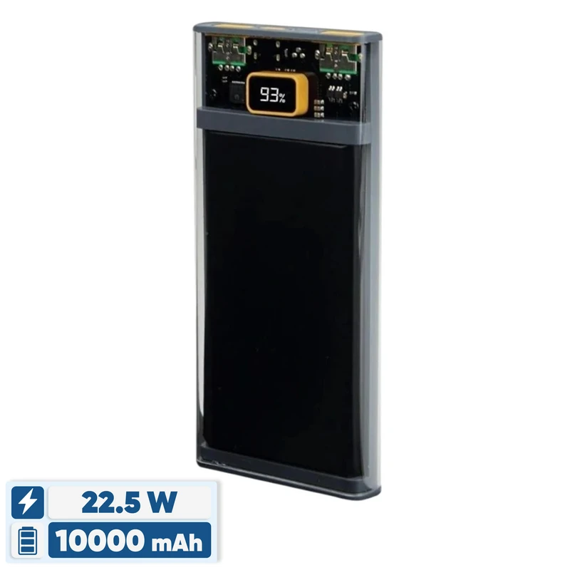 پاوربانک مدل 10000mah ظرفیت 10000 میلی آمپر ساعت