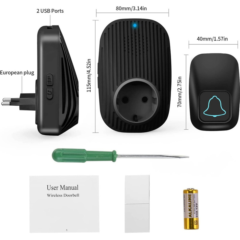 زنگ بی سیم شارلمین مدل ML-1A2U
