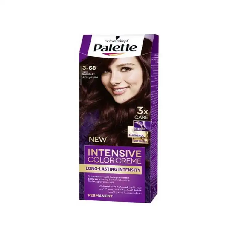 کیت رنگ مو پلت شماره 3.68 حجم 50 میلی لیتر رنگ ماهگونی تیره