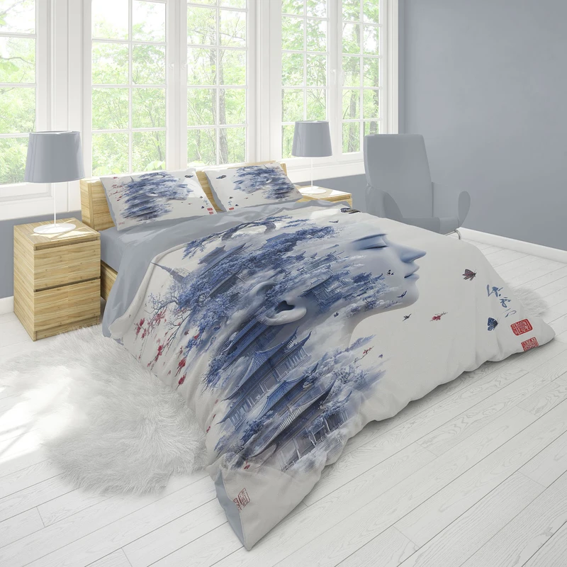 سرویس خواب 2 نفره 6 تکه مدل B345 میکروچاپ دیجیتال     