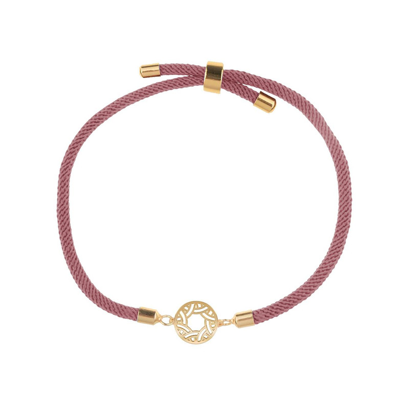 دستبند طلا 18 عیار زنانه مدوپد مدل دایره هندسی کد D19-10348