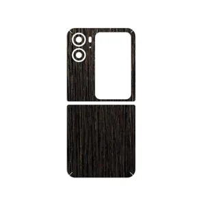 MAHOOT Dark-Gold-Stripes-Wood Cover Sticker for Oppo Find N2 Flip