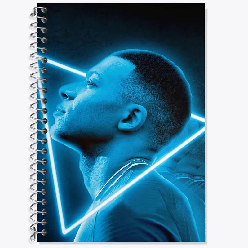 دفتر زبان 50 برگ خندالو مدل سه خط طرح امباپه کد 27614